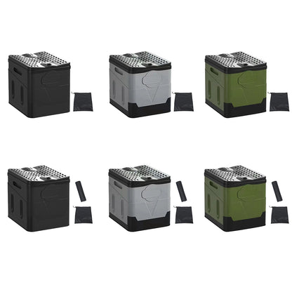 Portable Outdoor Folding Toilet Strong Bearing Capacity Reusable Trash Can.