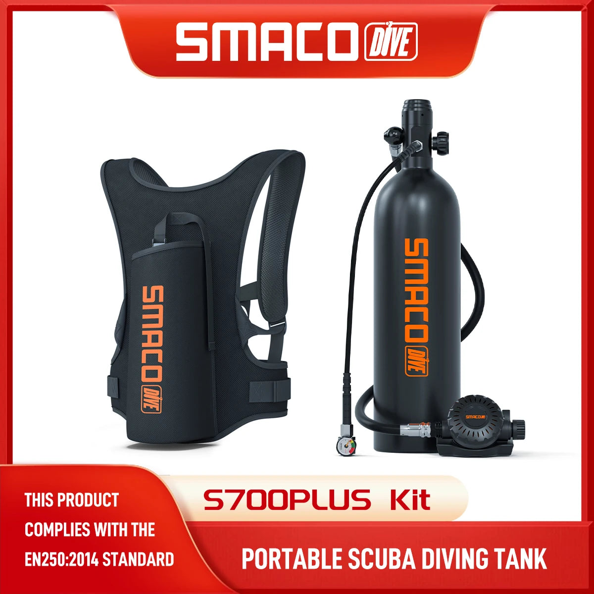 2L Mini Scuba Tank Diving Oxygen Underwater Breathing.