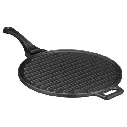 Pre-Seasoned 3-Piece Cast Iron Skillet Set Handles Griddle 6" 10.5" 11"