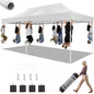 10x20 Heavy Duty Pop Up  Commercial Instant Canopy with Roller Bag, Party Tent Waterproof.
