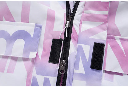 Women Ski Suit Winter Windproof Waterproof Snowboarding Jacket and Pants.