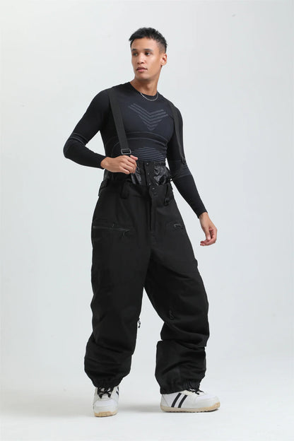 Ski Pants Winter Waterproof Men  Snowboard Overalls Suspender Snow pants Warmth -40 degrees.