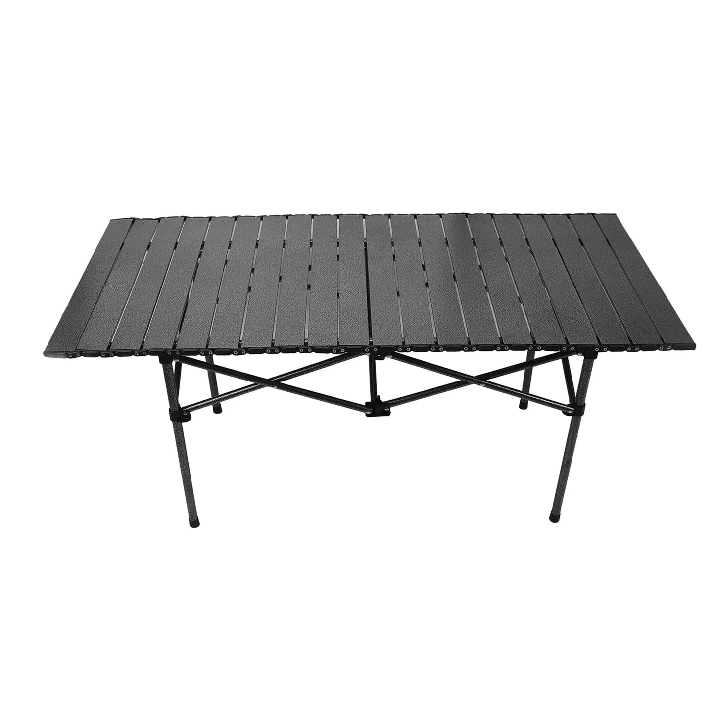 Folding Camping Table Multi Functional Black Portable Roll Up Outdoor Table 47.24in .