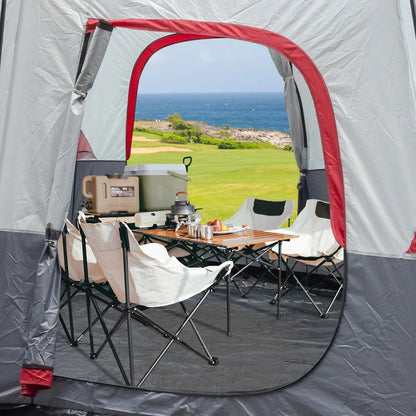 430*430*210cm Polyester Cloth Fiberglass Poles Can Accommodate 14 People Camping Tent.
