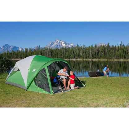 Coleman Evanston Screened Camping Tent, 6/8 Person.