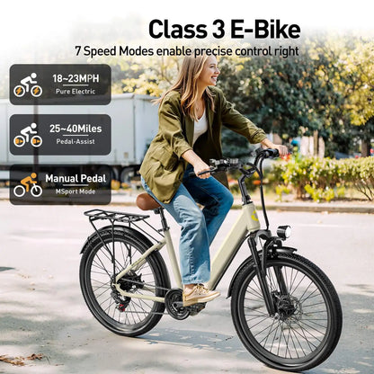 26'' 24'' Electric Bike, 36V 13Ah/10Ah Battery, 500W Motor.