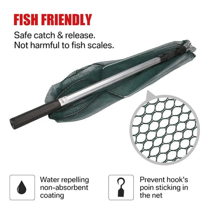 Telescopic Folding Fishing Landing Net 190CM Pole Collapsible Extensible Aluminum long Handle For Bird Fish Catch Aquarium Ponds