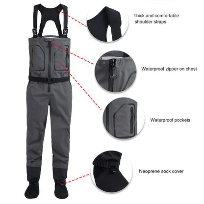 Fishing Chest  High Quality Waders Waterproof Breathable
