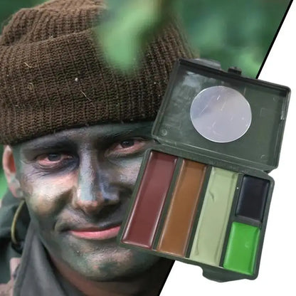 5 Colors Face Paint Camouflage Oil.