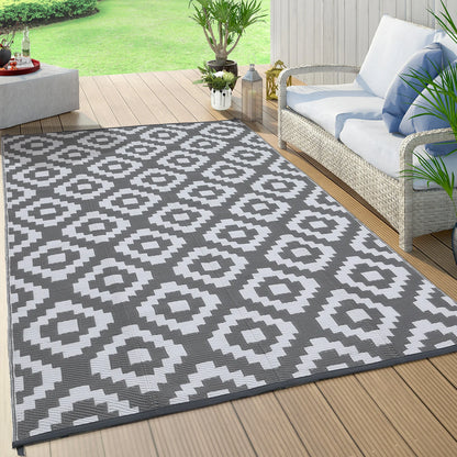 Outdoor Rug Plastic Straw Rug Waterproof Rug Reversible Outdoor Floor Mat.