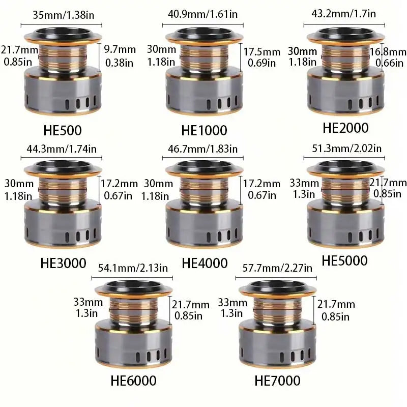 Fishing Reel, He1000-7000 Series, 5.2:1 Gear Ratio, 22.05lb Left/Right Hands Can Be Changed.