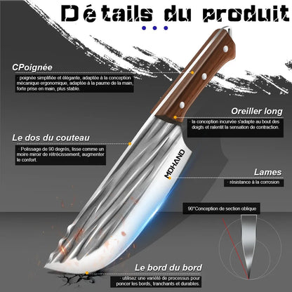 14pcs Chef Knife Hand Forged Kitchen Knives Set.