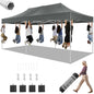 10x20 Heavy Duty Pop Up  Commercial Instant Canopy with Roller Bag, Party Tent Waterproof.