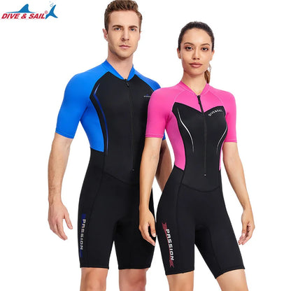 Short-sleeved Shorts 1.5mm  Shorty Wetsuit.