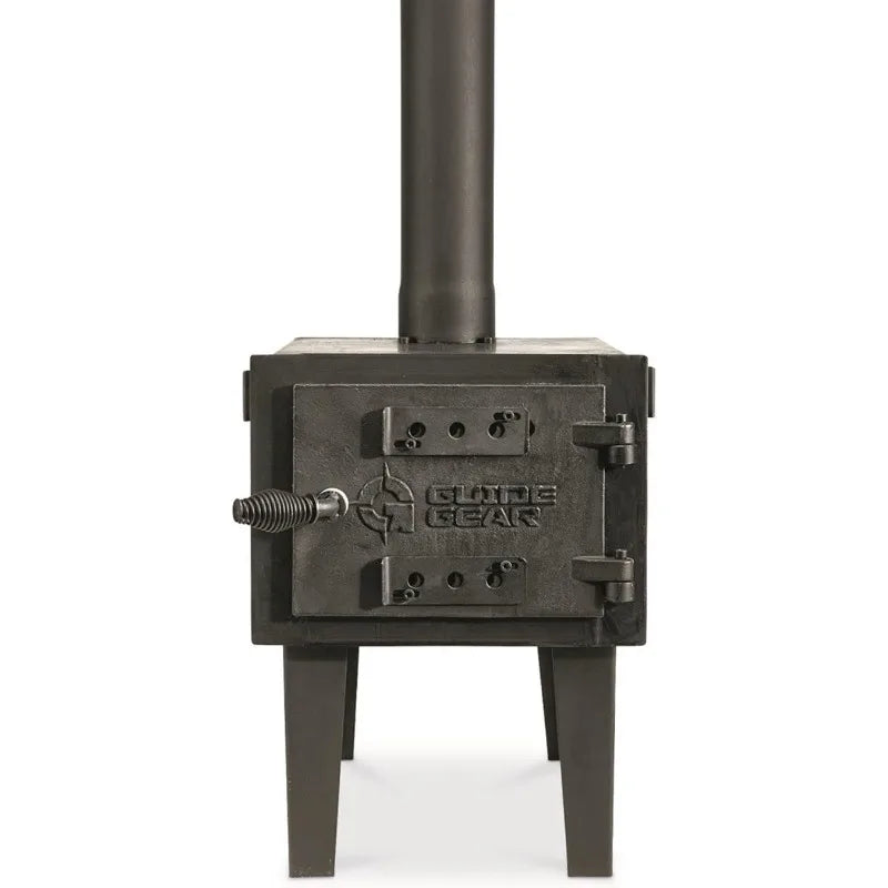 Outdoor Wood Burning Stove, Portable with Chimney Pipe