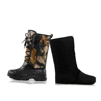 New Big Tree camouflage men's shoes, high top snow boots, waterproof.