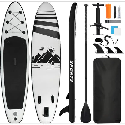 Inflatable Stand Up Paddle Board Ultra-Light 10' × 30" × 6" with Accessories Kit Adjustable Paddle Handle.