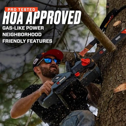 60V Max Brushless Chainsaw with Oregon Bar and Chain