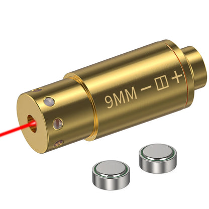 9MM Optics Cartridge Red Dot Laser 9MM Bore sighter.