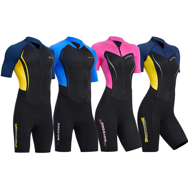 Short-sleeved Shorts 1.5mm  Shorty Wetsuit.