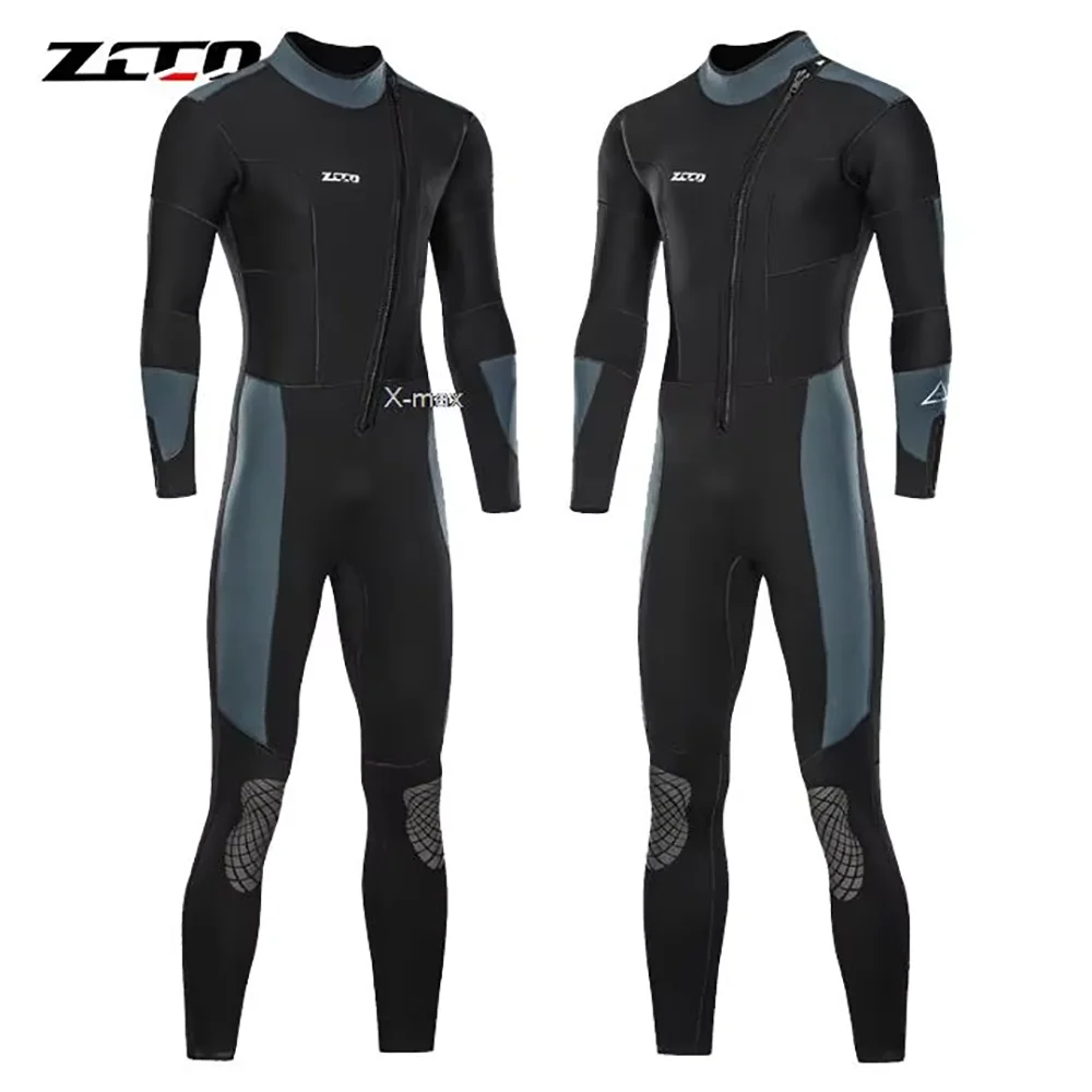 5mm Neoprene Wetsuit One-piece Women Men Long-sleeved.
