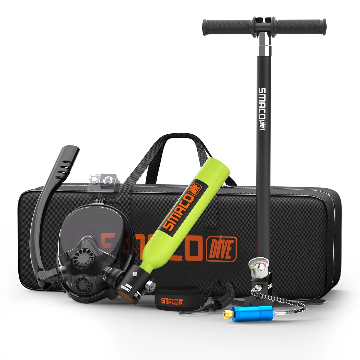 Mini Scuba Tank with Snorkel Mask 0.5L Portable.
