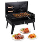 Portable Charcoal Grill, Foldable with Adjustable Heights.