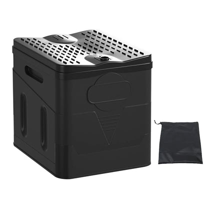 Portable Outdoor Folding Toilet Strong Bearing Capacity Reusable Trash Can.