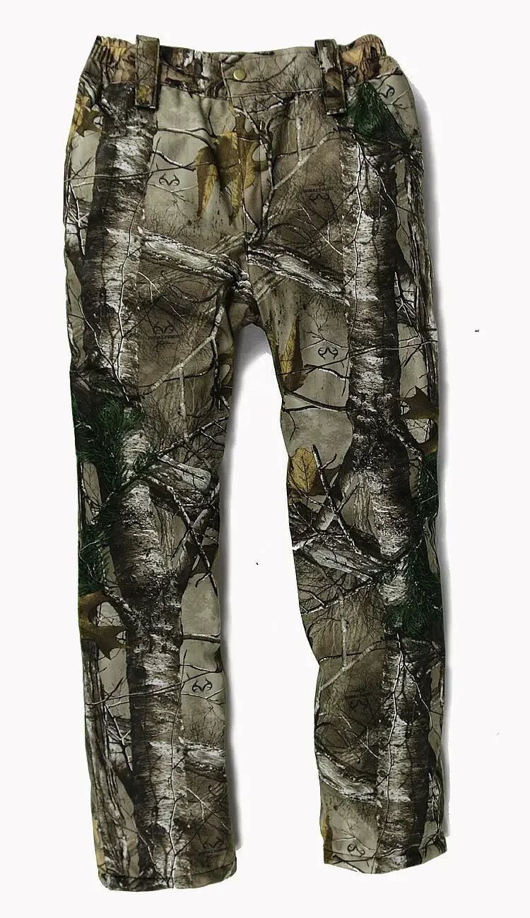 Winter Bionic Ghillie Suit Real Camouflage Jacket Pants Set.