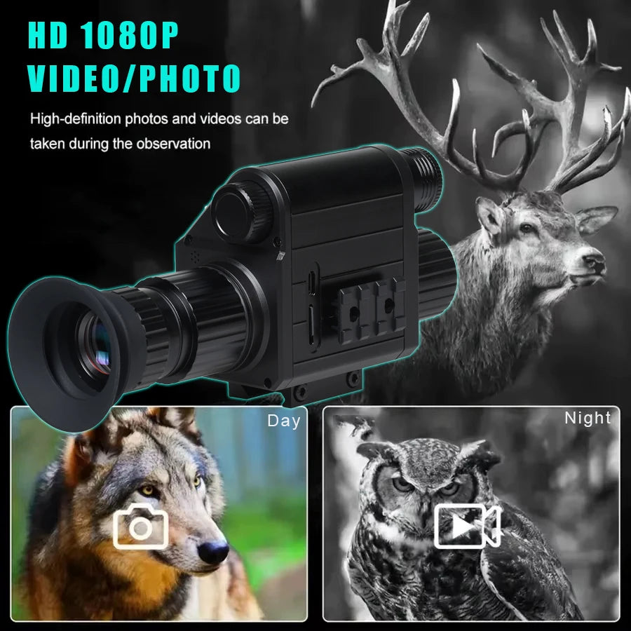 Digital Night Vision Riflescope 940nm IR Scope 5X Zoom HD 1080P Video Photo 300m.