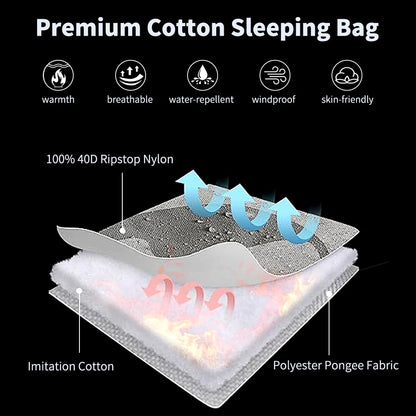 Cotton Sleeping Bag Outdoor 3 Season Ultralight '