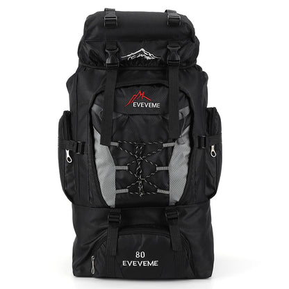 80L Large Capacity Backpack Adjustable Strap.
