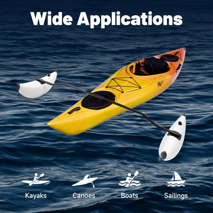 2x PVC Inflatable Outriggers With Pair Sidekicks & Hardware Set