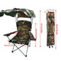 Folding Chair With Sun Shield Lounge Portable.