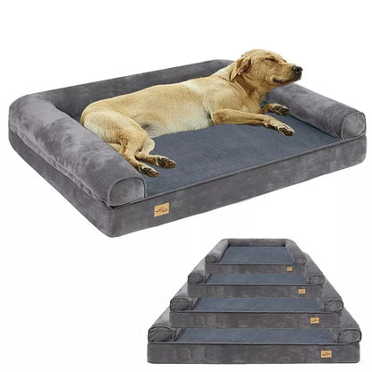 XXXL Large Calming Dog Bed Orthopedic Memory Foam Waterproof Removable Cover.