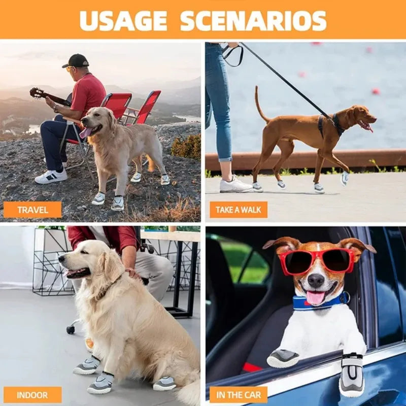 Dog Boot Non-Slip Breathable Outdoor Dog Shoe Heat Resistant.