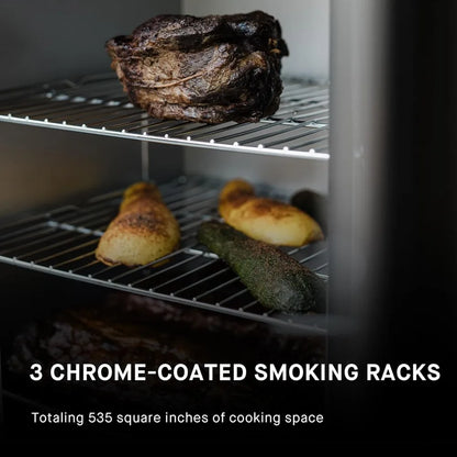 30-inch Electric Vertical BBQ Smoker - 535 Sq. Inch Cooking Area, Analog Temp Control.