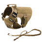 Tactical Dog Harness Leash Collar Pouches for Medium Large Dogs Training.