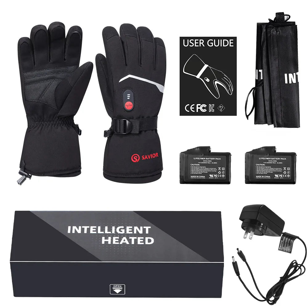 7.4V Electric Rechargeable  heated Gloves Waterproof.