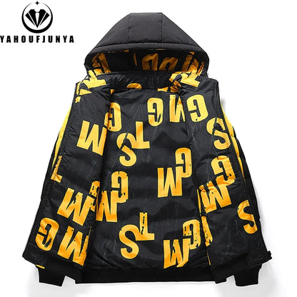 Winter Men Outdoor Windbreak Brand Removable Hooded Jacket.
