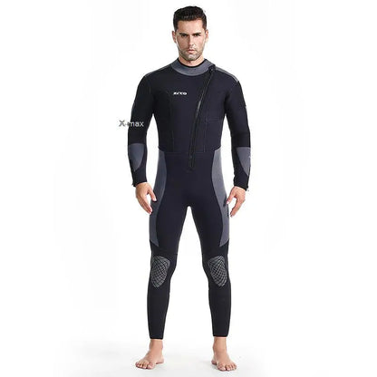 5mm Neoprene Wetsuit One-piece Women Men Long-sleeved.