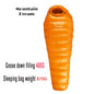 Sleeping Bag Adult Mummy White Goose Down Warm Three Seasons.