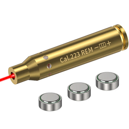 223REM Optics Cartridge Red Dot Laser  Brass Bore sighter.