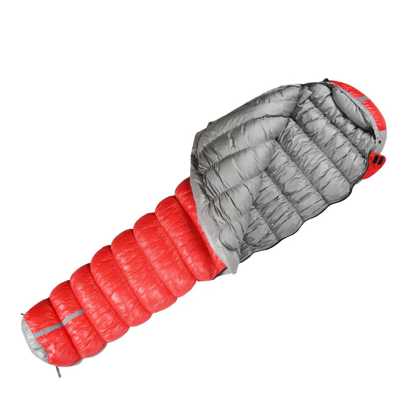 Oversized Mummy Goose Down Sleeping Bag .