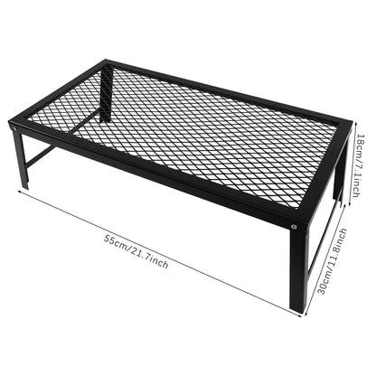 Folding Grill Rack Portable Barbecue Net Table BBQ.