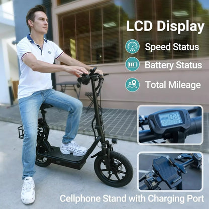500W 14inch Electric Bicycle 10.4AH Battery 28Miles Max Range 22MPH.