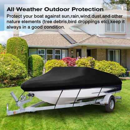 210D Trailerable Boat Cover Rain Waterproof Sunproof Snowproof All-whether.