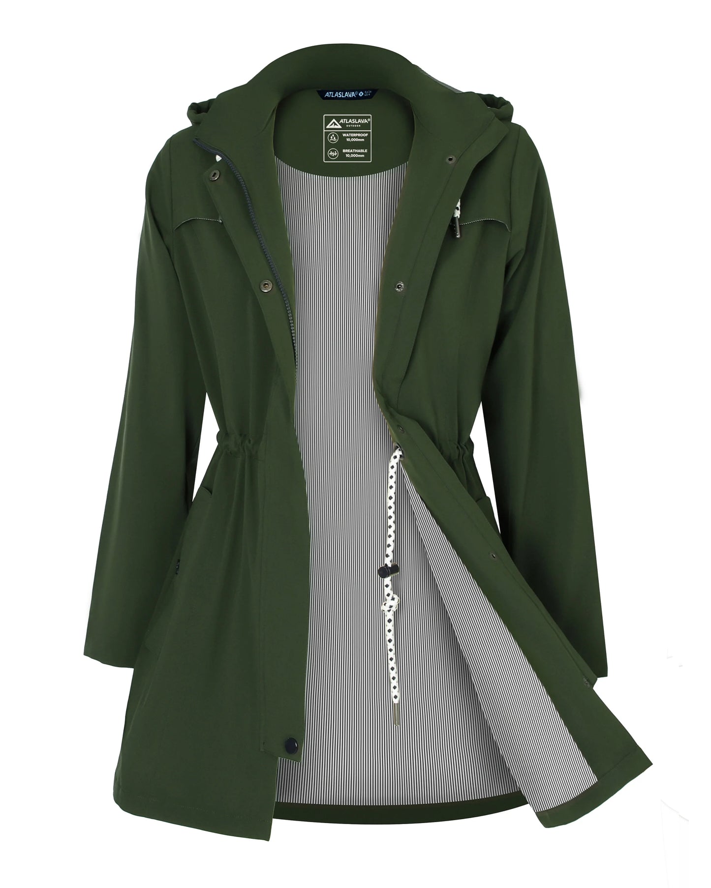 Waterproof Windbreaker Jacket Women's Softshell Fleece Lined Coat.