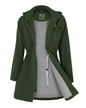 Waterproof Windbreaker Jacket Women's Softshell Fleece Lined Coat.