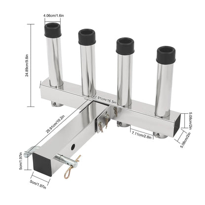 Hitch Mount Rod Holder